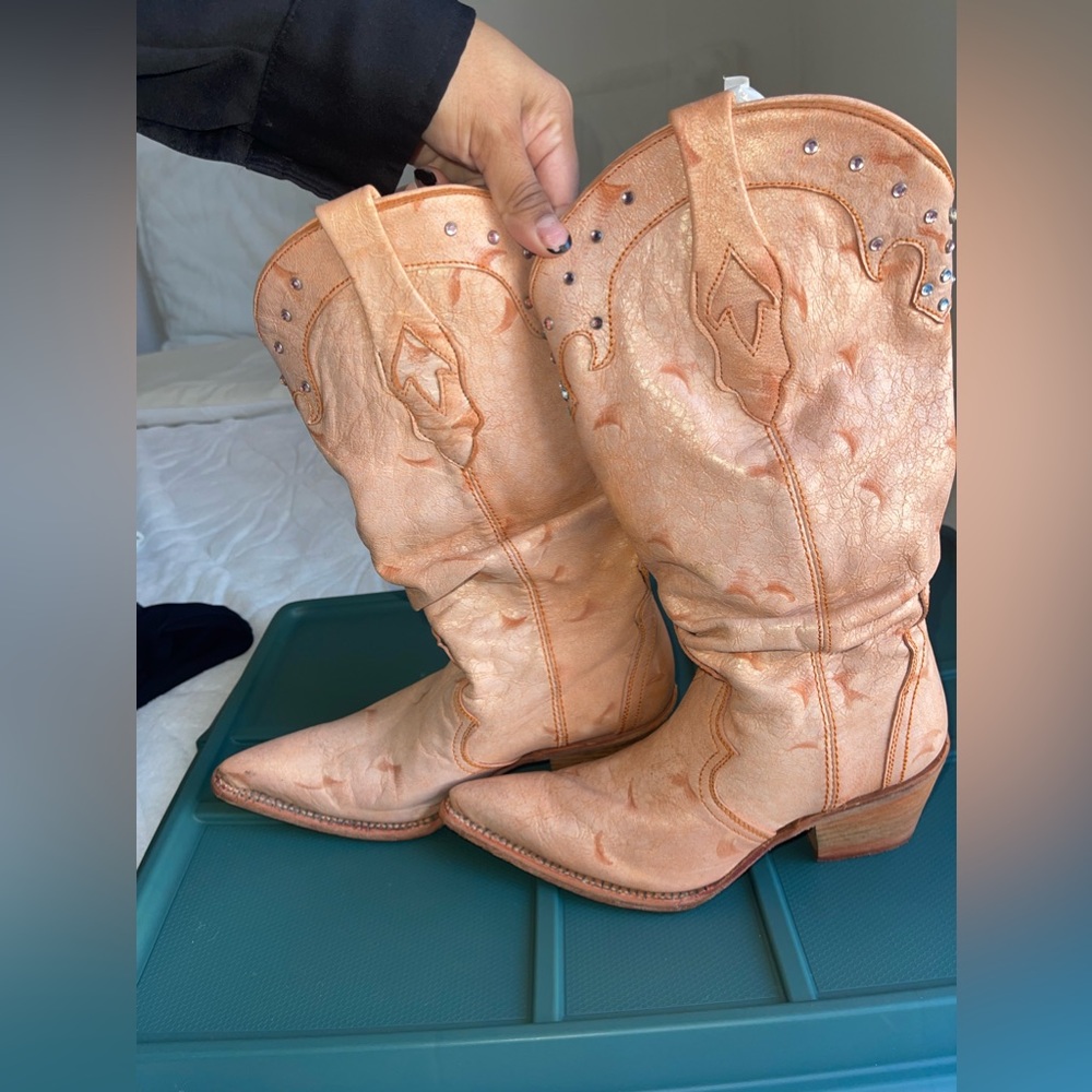 Woman cowgirl boots